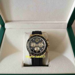 Super horloge 116518LN 116518 40 mm Cosmograph chronograaf werkend natuurlijk rubberen band geel goud ETA 4130 uurwerk mechanisch automatisch heren Mr Watches