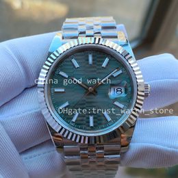 Super Watch BPF Factory heren 41 mm roestvrijstalen kast Jubilee band automatisch uurwerk horloges BP mintgroene wijzerplaat polskaarten saffierglas originele doos NFC-kaart