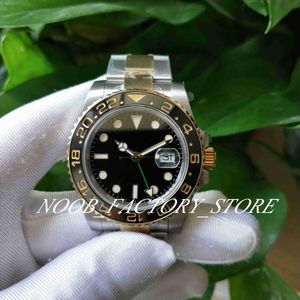 Super horloges verkoop 2813 automatische beweging polshorloges 40 mm twee tonen 116713 keramische bezel geel goud heren kijken origineel cadeau