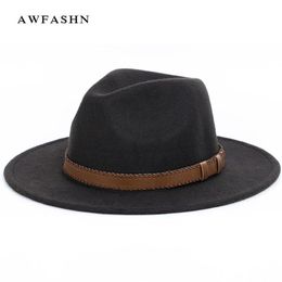 Sombrero fedora de ala súper ancha de lana con forma de pastel de cerdo, sombrero de copa plano para mujeres y hombres, sombrero vintage de ala ancha de fieltro, sombreros Gambler H206F