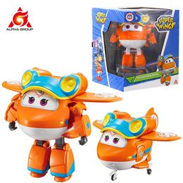 Super Wings S5 5 Échelle Transformer Jouet avion ensoleillé en Robot Plane Action Figures jouet pour cadeaux d'anniversaire garçons enfants enfants 240415