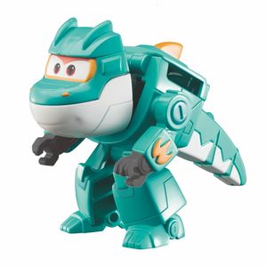 Super Wings S6 Mini Tino 2 pouces Transformer l'anime Déformation du plan Robot Figures Transformation Kids Toys Cadeaux 240416