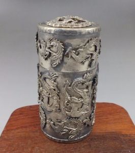 Superb Collectibles Tibet Silver Dragon Phoenix-dozen