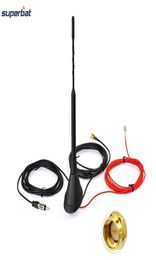 Superbat CAR -antenne voor DAB DAB AMFM Radio BuiltIn -versterker SMA Mannelijke connector Universele dak Mount Rod antenne 5m kabel T2008093820