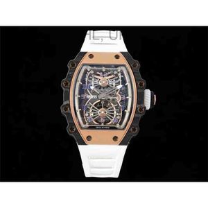 SUPERCLONE Active tourbillon montres montre-bracelet designer Montre Swiss Standard Tourbillon Mouvement Rm011 Rm21-01 Rm12-01 Titane Céramique Carbone H7EE 9MID MW68
