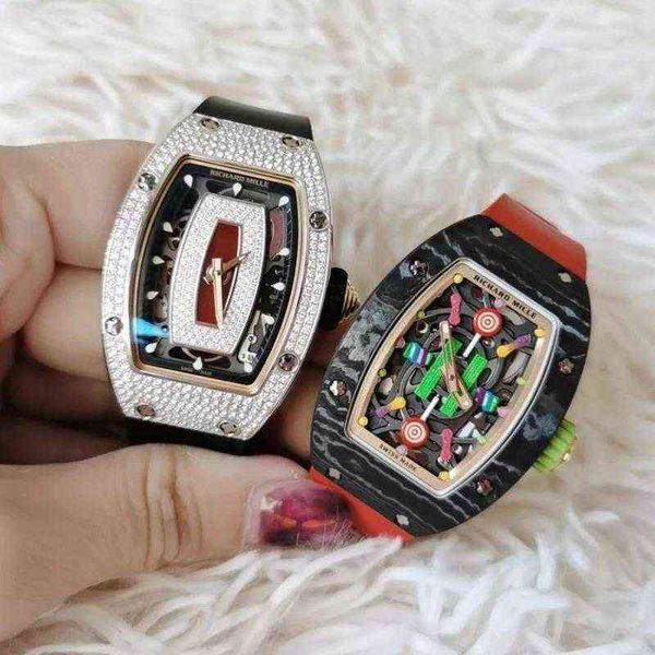 Superclone Richar Millers reloj automático para hombre cronógrafo Reloj de lujo Superclone Fecha Relojes de lujo para hombre Mecánico Richa Diamond Red Lips Rm007 Mujer QI