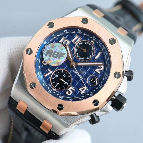Superclone montres montres montres montres boîte de montre de luxe haute qualité poignet luxe offshore ap Mens royal Mechanicalaps montre homme luxe chêne chronog PAQ4
