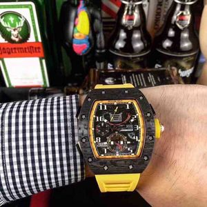 Superclone horloges polshorloge ontwerper luxe heren mechanisch horloge richa milles rm12-01 volledig automatische beweging saffier spiegel rubber horlogeband Wat