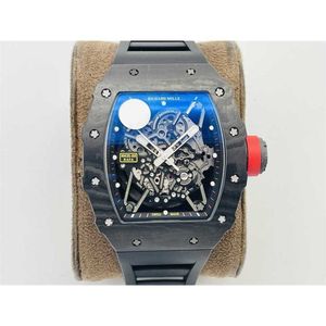 Superclone ZF-fabriek Luxe polshorloge Richa automatisch mechanisch uitgehold horloge koolstofvezel rm35-02 r tape keramiek wijnvat modetrend Choser 4YIFN4