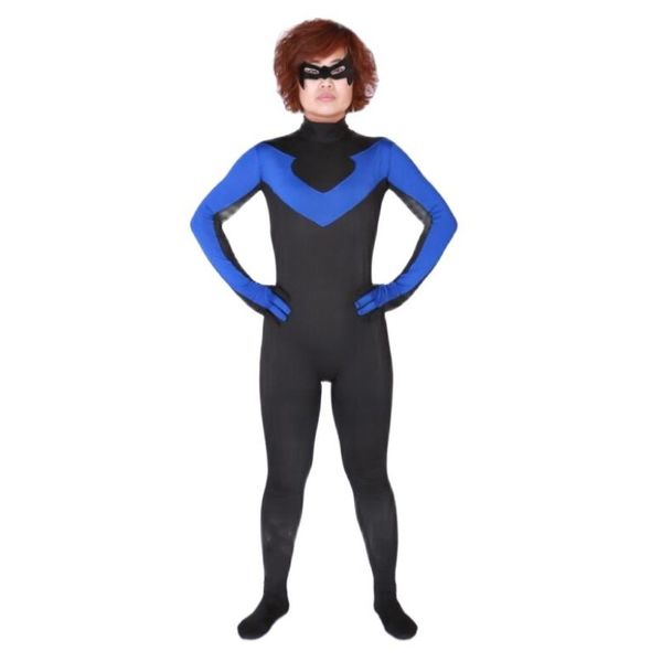 Superhéroe héroe femenino Halloween cosplay catsuit traje medias mono spandex lycar Body Zentai Trajes Disfraces de espectáculo escénico con máscara