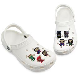 Superheros Charms Soft Cute PVC Schoen Charm Accessoires Decorations Custom Jibz voor Clog Shoes Childrens Gift