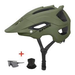 SUPERIDE-casco de bicicleta DH MTB para exteriores, casco de bicicleta de montaña de carretera moldeado integralmente, casco de ciclismo de carreras ultraligero 240106