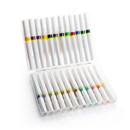 Superior 1224 kleuren knipoog van Stella borstel markers glitter schittering pen set voor het tekenen van schrijven y200709