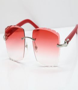 Superior leveranciers Randloze brillen Vrouw ROOD AZTEC zonnebril metalen mix armen 3524012 zonnebrillen unisex zonnebril gesneden lens C DE8959031