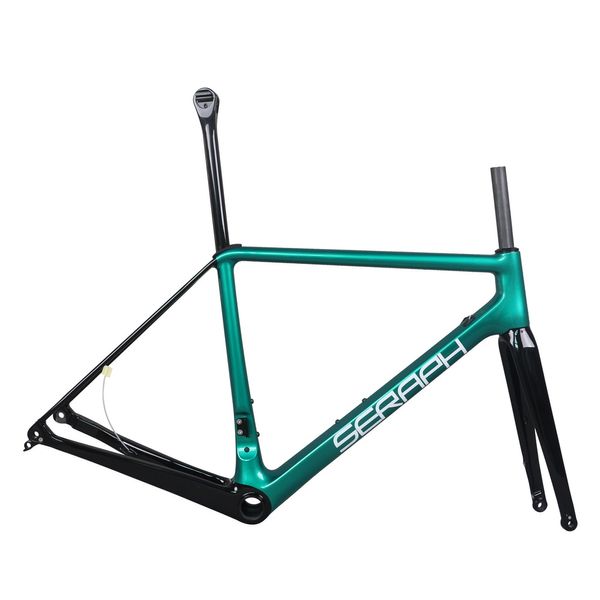 Cuadro de bicicleta de carretera de escalada con freno de disco superligero FM619, pintura personalizada de fibra de carbono T1000 BB86, soporte inferior