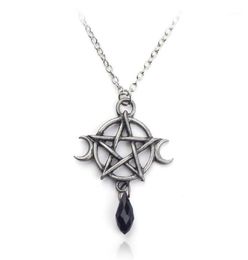 Collier de lune Penram surnaturel, pendentif en cristal noir, amulette étoile de Protection des sorcières pour femmes, accessoires de bijoux de charme, cadeau 16105925