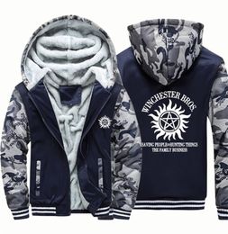 Supernatural Winchester Bros dikke hoodies mannen winterjas jas oversized mannen hoodie vintage Punk hoodyHarajuku mannen kleding 2015500623