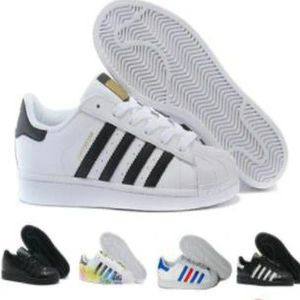 Envío Gratis Superstar Blanco Negro Rosa Azul Oro Superstars 80s Pride Zapatillas Super Star Mujeres Hombres Deporte Zapatos Casuales