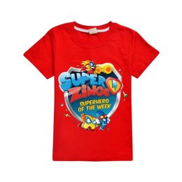 Superzings Camiseta para ropa de niño grande Summer Super Zings Kid Camina de manga corta Cartoon Tee Children Clothing Casual Top 12 5614950