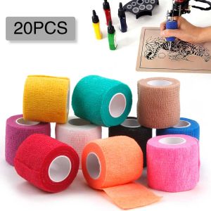 Supplies 1/6/10/20pcs Bandage Disposable Tatoo Tattoo Self adhésif Bandage élastique Tatouage Couverture Sport Tatouage de bande