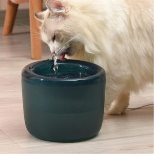 Fournitures 1,6 L Filtre de fontaine d'eau pour chat Intérieur Silencieux Transparent Distributeur d'eau électrique Abreuvoir pour chats Fontaine à boire automatique