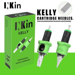 Supplies 16 PCS Inkin Kelly Tattoo Cartouche aiguilles du doigt le cornichon Classic Innovation Positionnement précis des aiguilles Bouleur Shadder Thermal