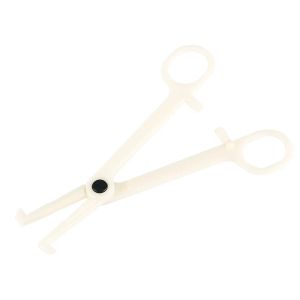 Lever 25 van de weg wegwerp Wit witte platte body Piercing Plier Body Ear Lip Piercing klem Forcep Tool Tattoo Accessories Apparatuur