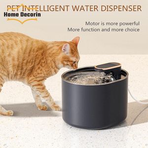 Suministros 3L USB Fuente de agua automática para gatos Dispensador de bebedero silencioso para gatos Motor fuerte para mascotas 1 Dispensador de bebida con filtro de repuesto