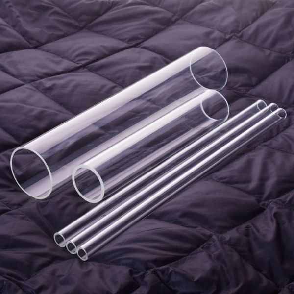 Supplies 5pcs de tube en verre borosilicate de haut, O.D.40 mm / 45 mm, épaisseur 2,5 mm, longueur de 50 mm / 70 mm / 100 mm, tube en verre résistant à haute température