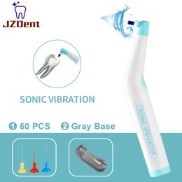 Levert 60 pc's tips tandheelkundig instrument endo reiniging single press knop sonic irrigator tandheelkunde instrument voor endo root kanaal