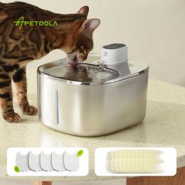 Suministros Apetdola 4L Fuente de agua de gato inalámbrico para gatos bebedor de perros con sensor de movimiento dispensador de agua de perro fs10pro