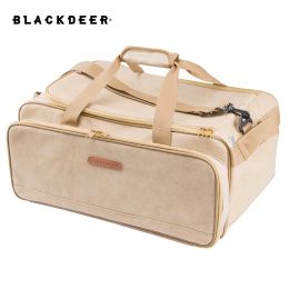 Benodigdheden Blackdeer kamperen Travel Portable gescheiden opbergtassen dragen Lage Brown Bags kookgerei tot een grote weekendtas