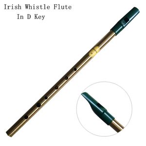Fournitures en laiton sifflet irlandais flûte C/D clé irlande Feadog flûte étain Pennywhistle métal Dizi Feadan 6 trous Instrument de musique