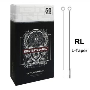 Supplies Bronc Bugpin Ltaper Tattoo Needles RL 50PCS Stériliser les aiguilles de tatouage Stérilisées