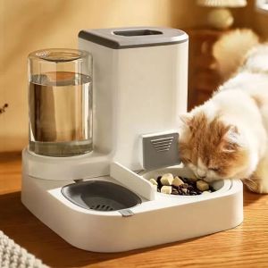 Fournitures Bol pour Chat Mangeoire Automatique Boîte de Stockage de Nourriture de Grande capacité avec Distributeur d'eau Mangeoire pour récipient de Nourriture pour Animaux de Compagnie pour Bols d'alimentation pour Chats