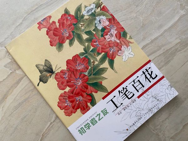 Supplies Chinese Paint Débutant Gongbi Lots Flower Technique Tattoo Référence du tatouage