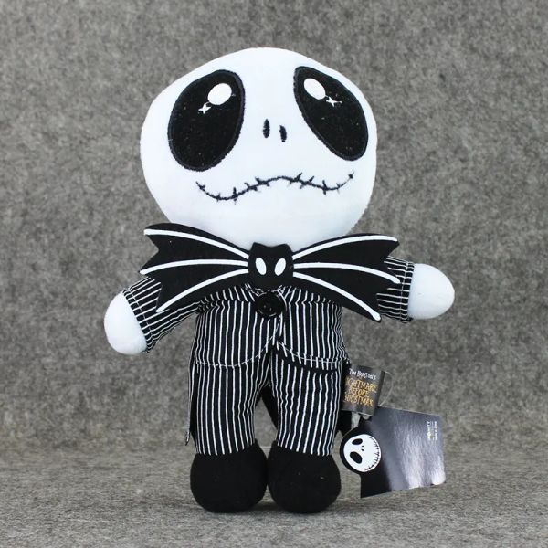 Supplies Christmas Toy Supplies 25 cm le cauchemar avant Noël Jack Skellington en costume en peluche Cadeau de poupée en peluche pour les enfants 22090