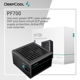 Levert DeepCool PF700 PFC MAX -voeding voor PC Gaming 700W Watt Desktop Computer voedingseenheid met 120 mm Fan 12V ATX PSU