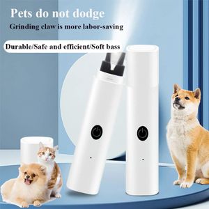 Levert elektrische hondennagel knipper voor honden nagelgrinders oplaadbare USB -laad LED -licht Pet Stille katten poten Nagel verzorgingsbenodigdheden