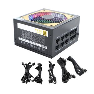 Levert F3MA veelzijdige 850W volledig modulaire pc -voeding met meerdere connectoren Efficiëntie Thermische prestaties RGB -licht