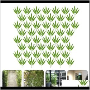 Levert tuinpcs thuisfeest feestelijke kunstmatige bamboe bladeren nep planten ornament decoratieve bloemen kransen drop levering 2021 ju5v ative