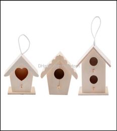 Supplies Home Garden 99cm Small Bird Bird House Outdoor Nesting Box Garden Yard Hanging Décoration Nest Assorides Pet Cages DR6458928