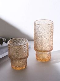 Fournitures Ins Nordic Accessoires De Salle De Bain Ensemble Or Inlay Verre Rince-bouche Tasse Porte-Brosse À Dents Tasse De Jus Pour Enfants Gobelet Salle De Bain