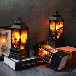 Benodigdheden Lamp Pompoen Skull Candle Light Decoratie voor Home 2021 Halloween Decor Horror House Party Ornamenten Props