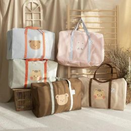 Supplies Sac maman de maternité pour bébé Sac à couches mignonnes Bear Kindergarten Quilt Rangement Sac Largecapacity Mom Travel Luggage Sac