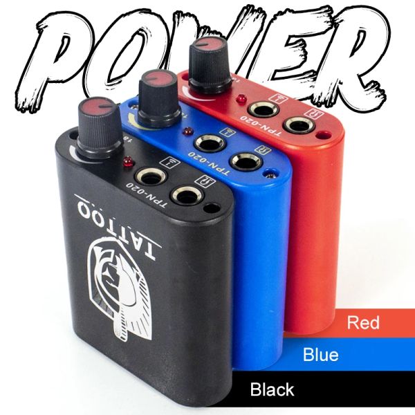 Supplies Mini Tattoo Power Alimentation 1PCS Professionnel Black / Red / Blue Power Alimentation pour tatouage Rotary Hine Gun Tattoo Tatoo Livraison gratuite