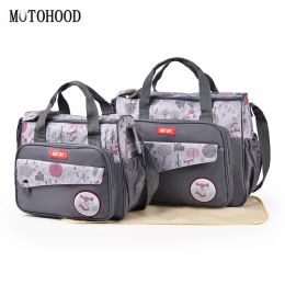 Supplies Motohood 3pcs Mummy Maternity Nappy Sac Sets de grande capacité Sac Nappy Travel Nappreing Sac pour Baby Care Sac de mode pour femmes