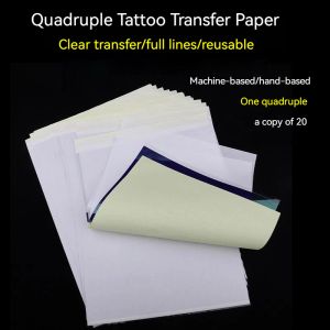 Supplies Nouvelles 20pcs / 40pcs / 60pcs Tatouage Transfert Paper Spirit Master Poch Copier Copier en carbone chaud Papier de tatouage