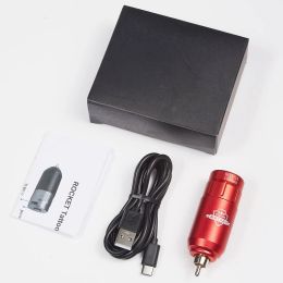 Levert nieuwe draagbare mini draadloze tattoo -batterijvoeding RCA Audio DC -interface voor roterende machine Fount Adapter Fast Chargering