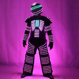 Levert Nieuwe RGB LED -kostuum LED Kledinglichtpakken LED Robot Pakken Kryoman Robot David Robot Custom